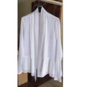 White button down see through top